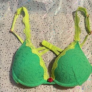 Fruit of the Loom Green Lace Bra